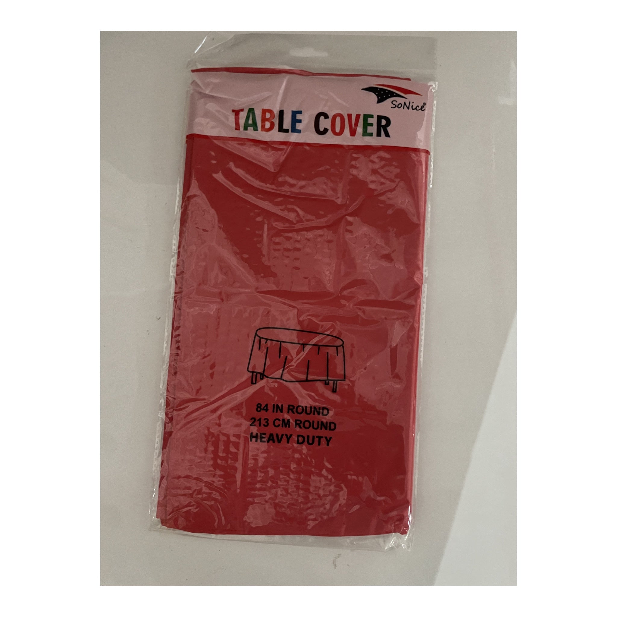 Round Tablecover Red